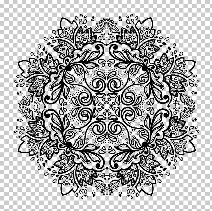 Ornament Mandala Pattern PNG, Clipart, Area, Art, Black, Black And White, Circle Free PNG Download