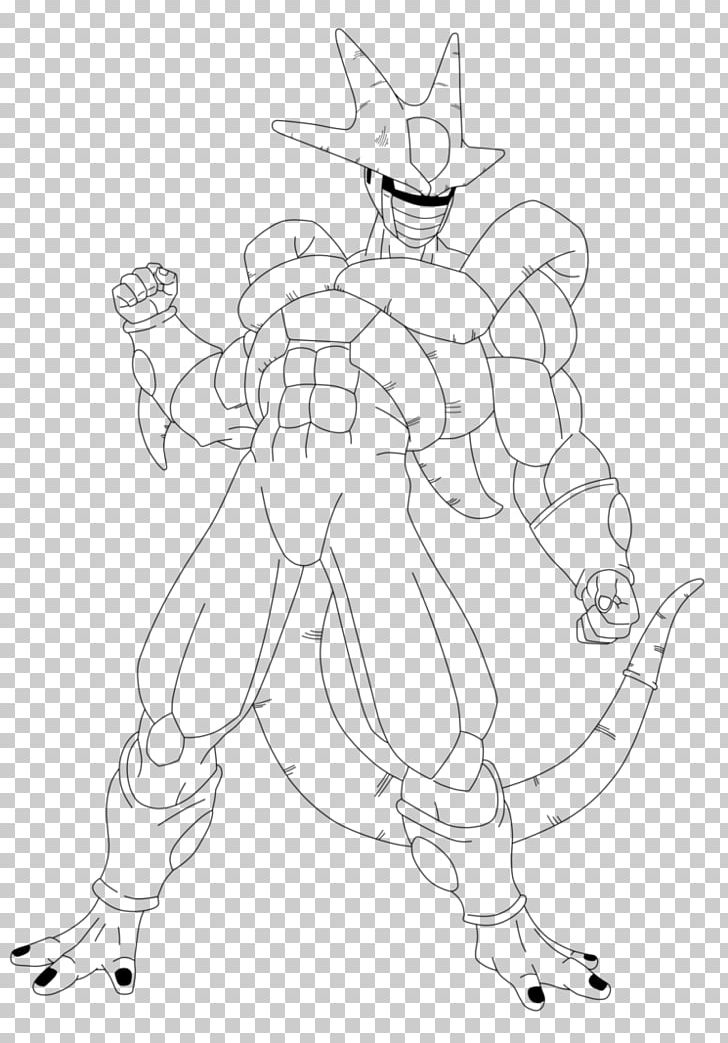 Line Art White Cartoon Character Sketch PNG, Clipart, Arm, Artwork, Black And White, Cartoon, Cell Games Saga Free PNG Download