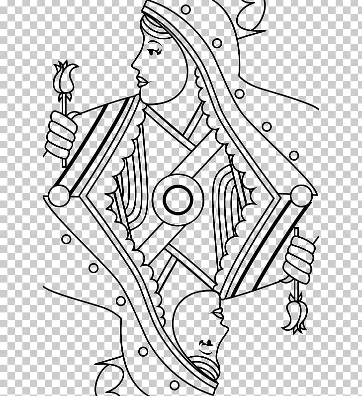 Black And White Queen Of Hearts Drawing PNG, Clipart, Angle, Arm, Art, Artwork, Black Free PNG Download