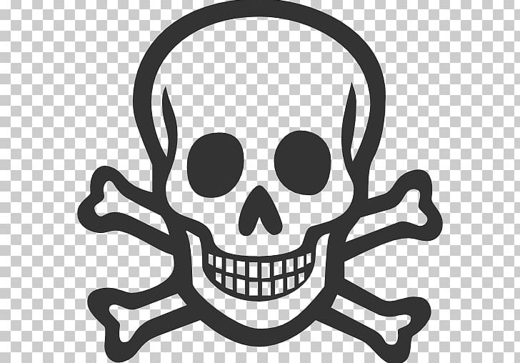 Computer Icons Poison Skull And Crossbones PNG, Clipart, Black And White, Bone, Bones, Clip Art, Computer Icons Free PNG Download