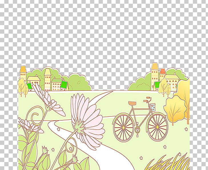 Bicycle Cartoon PNG, Clipart, Beautiful, Bicycle, Bike, Bike Race, Biking Free PNG Download