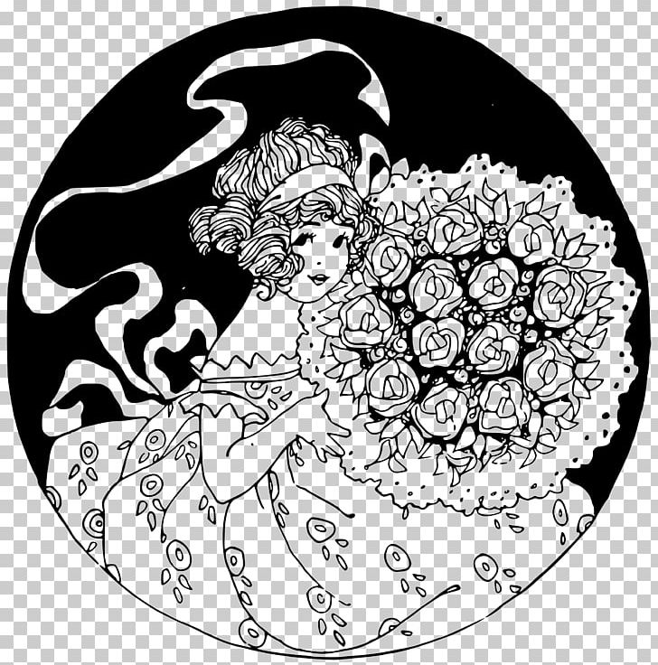 Flower Bouquet Drawing Rose PNG, Clipart, Artwork, Black, Black And White, Bride, Circle Free PNG Download