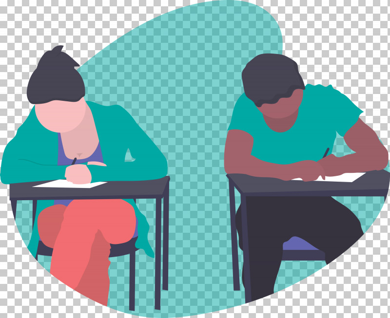 Exam Students PNG, Clipart, Cartoon, Conversation, Exam, Furniture, Reading Free PNG Download