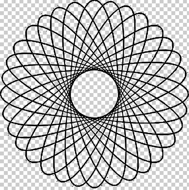 Spirograph PNG, Clipart, Angle, Area, Black And White, Circle, Computer Icons Free PNG Download