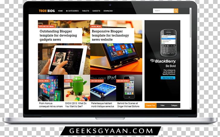 Responsive Web Design Web Template System Computer Software PNG, Clipart, Blog, Blogger, Brand, Computer Software, Display Advertising Free PNG Download
