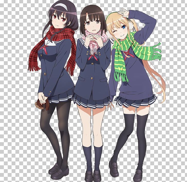 Saekano: How To Raise A Boring Girlfriend Anime Manga Dress PNG, Clipart, Anime, Black Hair, Brown Hair, Cartoon, Character Free PNG Download