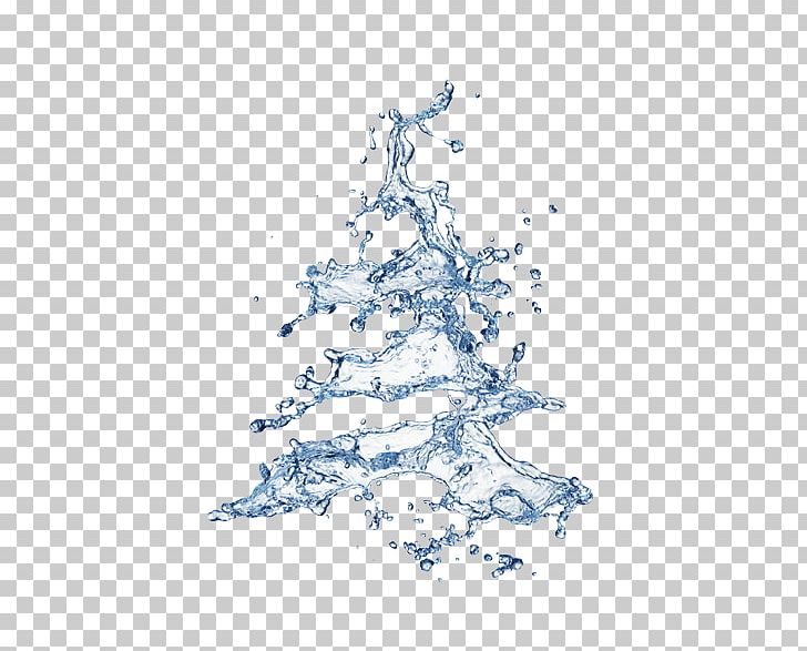 Christmas Tree Water Stock Photography PNG, Clipart, Blue, Branch, Christmas, Christmas Decoration, Christmas Lights Free PNG Download