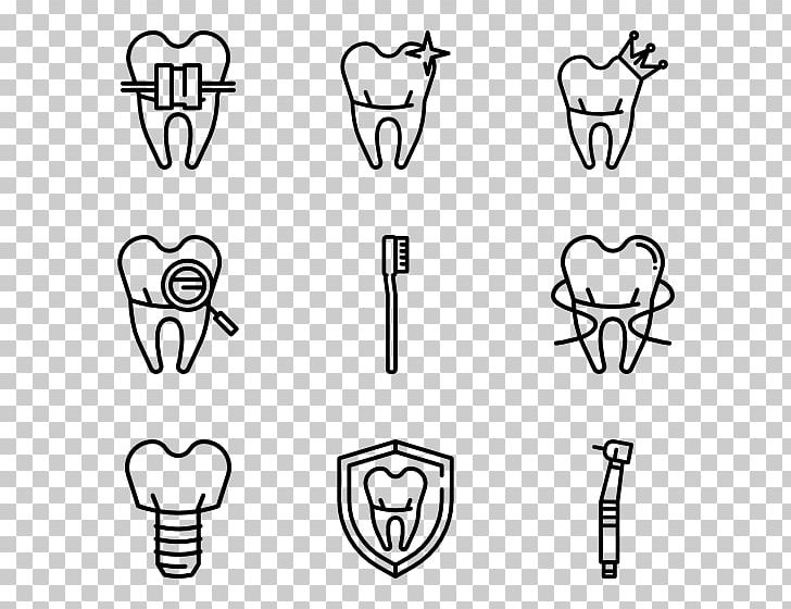 Computer Icons Dentist Human Tooth PNG, Clipart, Angle, Area, Arm, Art, Black Free PNG Download