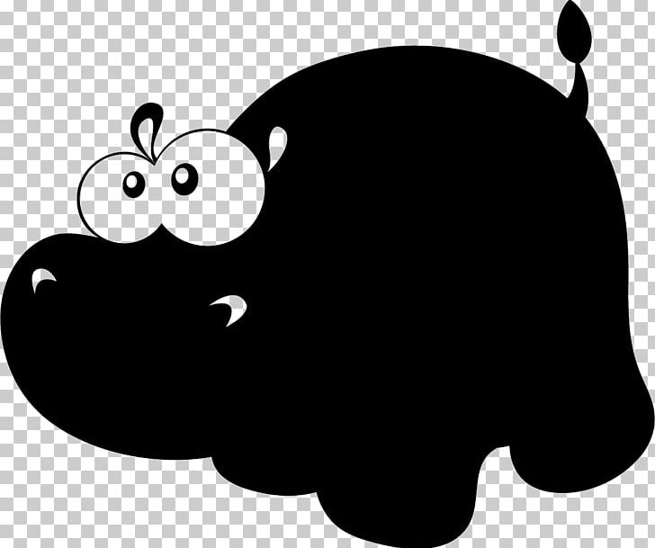 Silhouette Hippopotamus Drawing PNG, Clipart, Animal, Animals, Black, Black And White, Carnivoran Free PNG Download