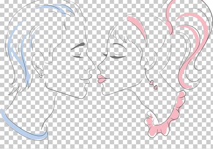 Kiss Romance Love Illustration PNG, Clipart, Angle, Background, Background Material, Cartoon, Cartoon Couple Free PNG Download