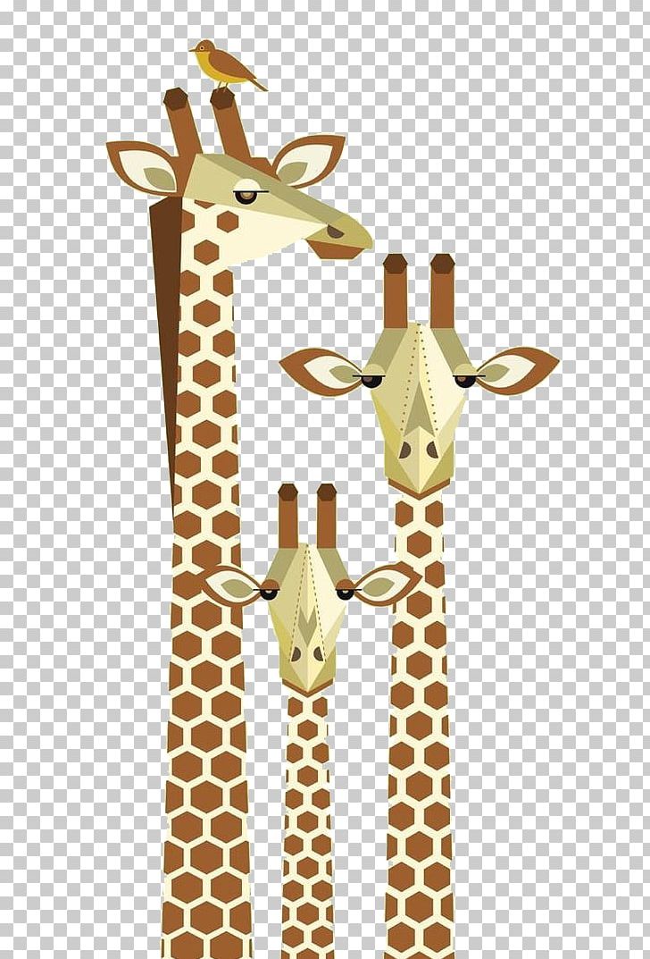 Giraffe Yellow-billed Oxpecker Red-billed Oxpecker Visual Arts Illustration PNG, Clipart, Animal, Animals, Cartoon, Flat, Flat Avatar Free PNG Download
