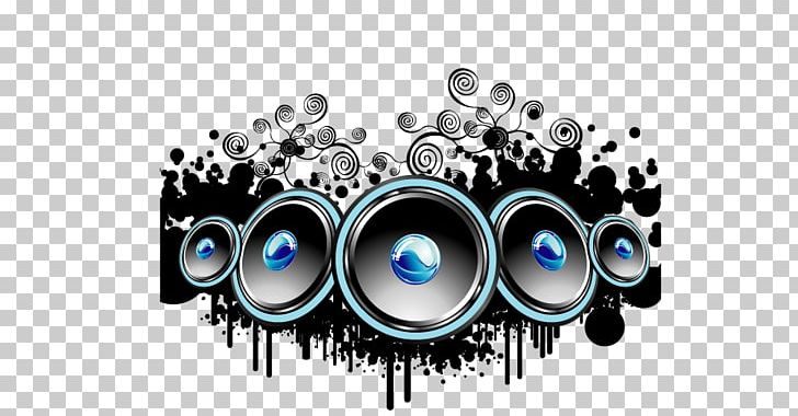 Music Stock Photography Illustration PNG, Clipart, Black Pattern, Bluetooth Speaker, Brand, Cartoon Speaker, Circle Free PNG Download