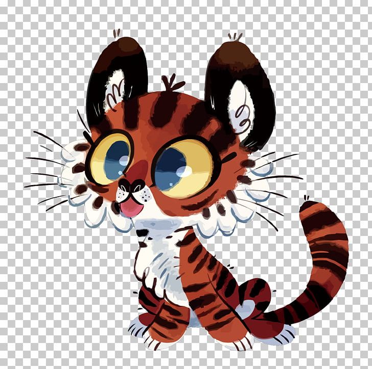 Tiger Cartoon Illustration PNG, Clipart, Animals, Big Cats, Carnivoran, Cartoon, Cat Like Mammal Free PNG Download