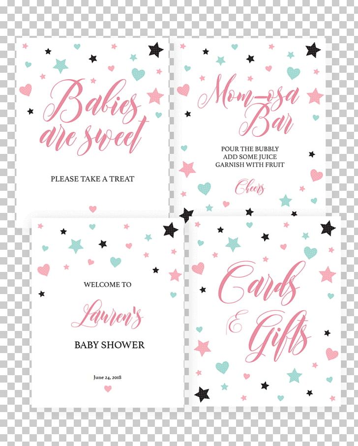 Baby Shower Infant Greeting Note Cards Mother Pink Png Clipart