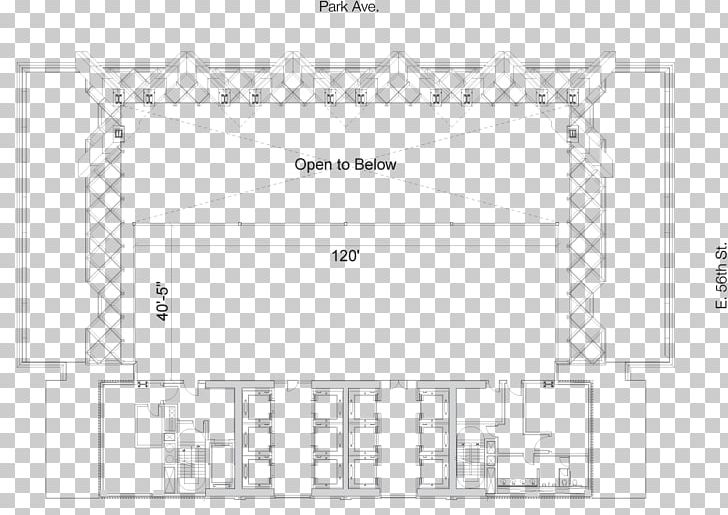 Paper 425 Park Avenue Floor Plan PNG, Clipart, 425 Park Avenue, Angle, Area, Black And White, Border Free PNG Download