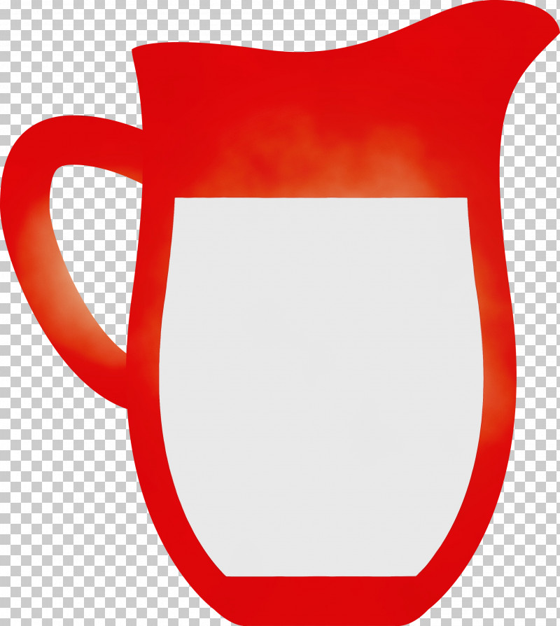 Red Drinkware Tableware Serveware Mug PNG, Clipart, Cup, Drinkware, Milk, Mug, Paint Free PNG Download