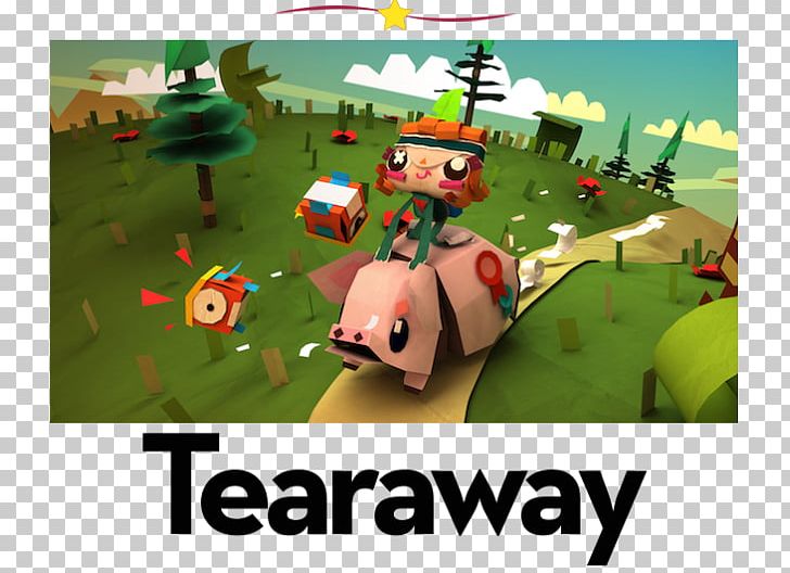 Tearaway Unfolded PlayStation 4 LittleBigPlanet PNG, Clipart, Cartoon, Computer Wallpaper, Game, Games, Grass Free PNG Download