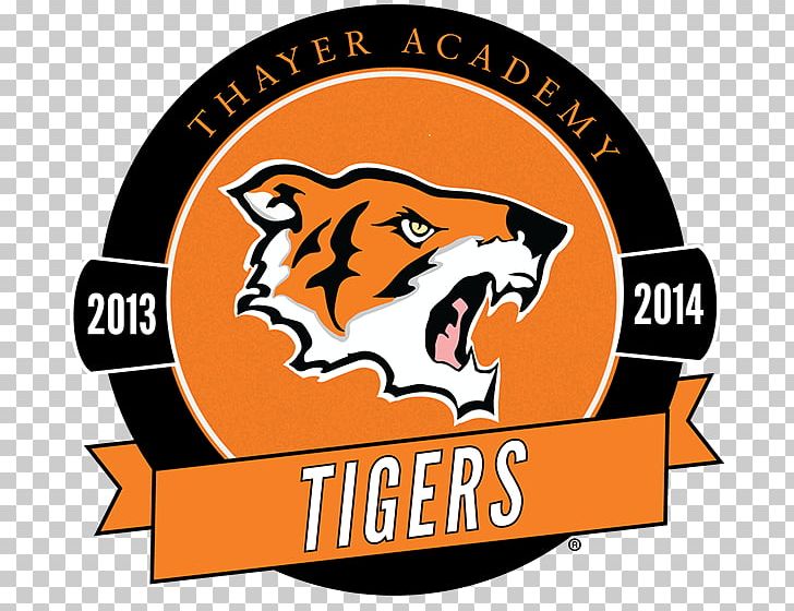 Thayer Academy School Tiger Logo Mascot PNG, Clipart, Alumnus, Area, Behance, Brand, Carnivoran Free PNG Download