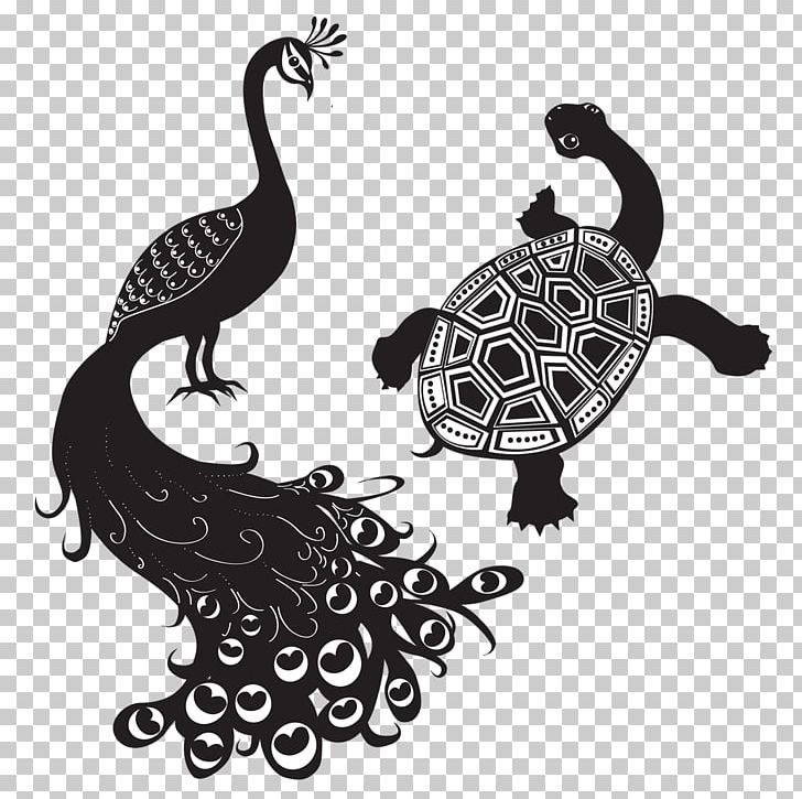 The Peacock And The Tortoise Machine Quilting Sashiko Stitching PNG, Clipart, Batting, Bird, Black And White, Embroidery, Machine Quilting Free PNG Download