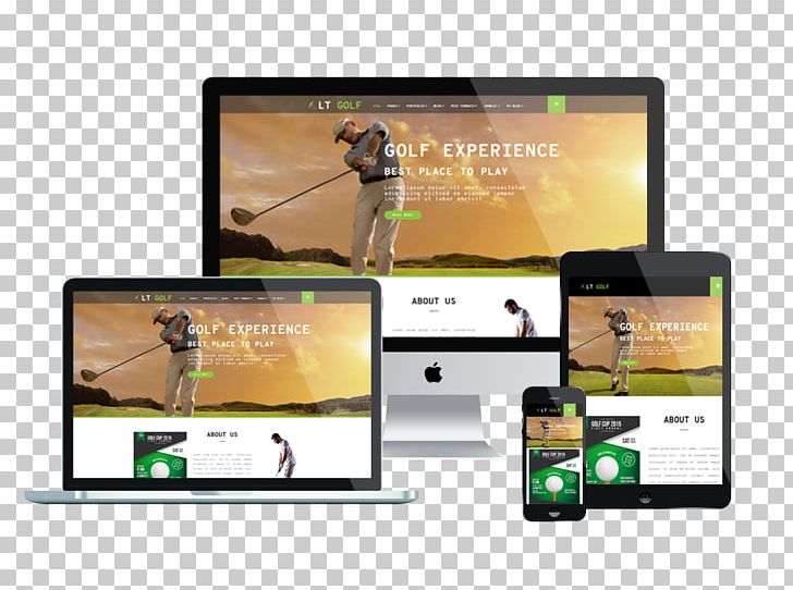 Responsive Web Design Joomla Web Template System Golf PNG, Clipart, Brand, Com, Communication Device, Creative Market, Display Advertising Free PNG Download