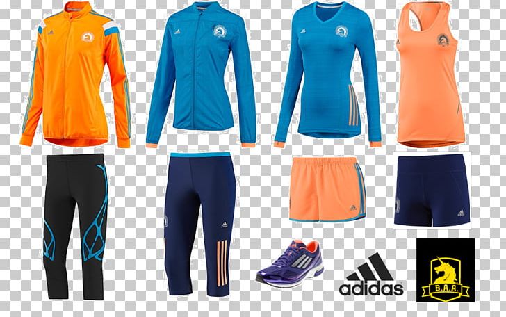 T-shirt Adidas Sleeve ユニフォーム Shorts PNG, Clipart, Adidas, Blue, Boston Marathon, Brand, Clothing Free PNG Download