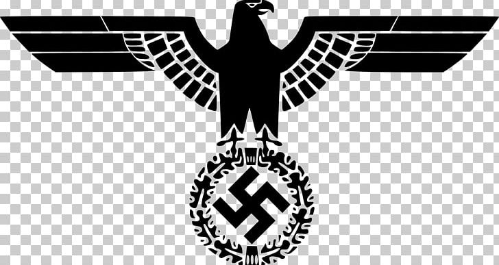 Nazi Germany German Empire Nazi Party Reichsadler PNG, Clipart, Adolf Hitler, Animals, Bird, Bird Of Prey, Black And White Free PNG Download