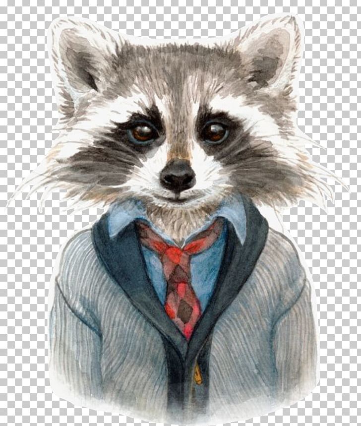 Raccoon Illustration Drawing Watercolor Painting Watercolour Flowers PNG, Clipart, Animals, Art, Carnivoran, Cuteness, Drawing Free PNG Download
