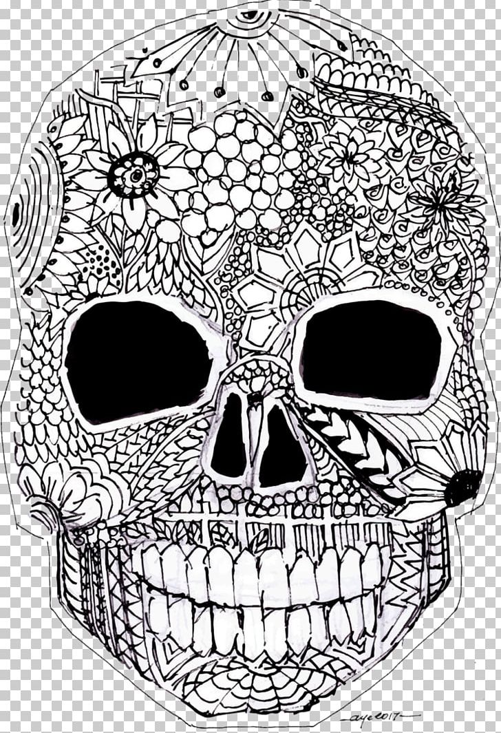 Skull Calvaria Bone Jaw Drawing PNG, Clipart, Base Of Skull, Black And White, Blackandwhite Painting, Bone, Calvaria Free PNG Download