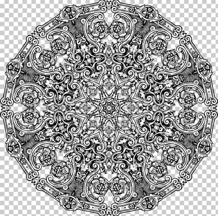 Mandala PNG, Clipart, Area, Black And White, Circle, Circular Pattern, Doodle Free PNG Download