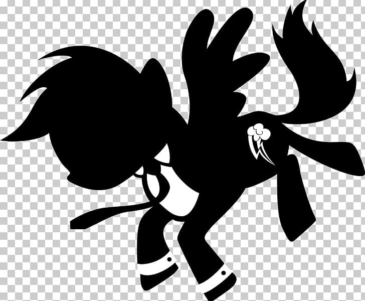 Silhouette Rainbow Dash PNG, Clipart, Animals, Art, Beak, Bird, Black Free PNG Download