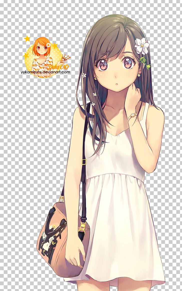 Anime Female Manga Drawing PNG, Clipart, Anime, Anime Girl, Arm, Black Hair, Brown Hair Free PNG Download