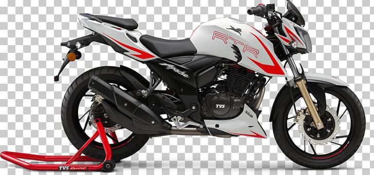 TVS Apache Motorcycle TVS Motor Company Suspension Fuel Injection PNG, Clipart, Automotive Exhaust, Automotive Exterior, Bajaj Pulsar, Car, Exhaust System Free PNG Download