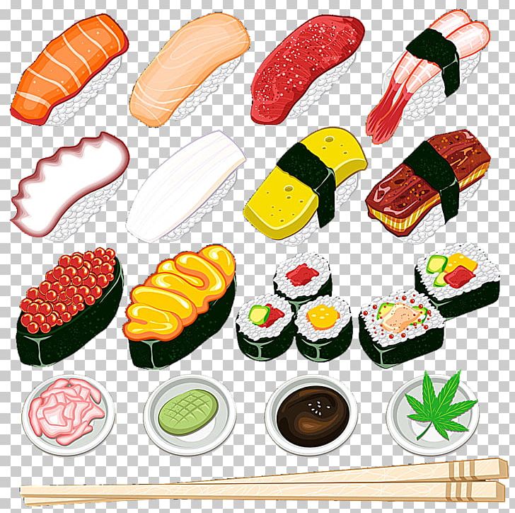 Sushi Tempura Japanese Cuisine Food PNG, Clipart, Asian Food, Cartoon, Cartoon Sushi, Cooking, Cuisine Free PNG Download