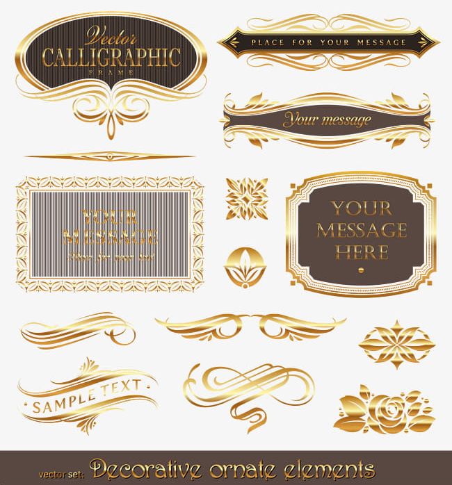 Gold Pattern Frame PNG, Clipart, Box, Frame Vector, Gold Elements, Gold Vector, Pattern Free PNG Download