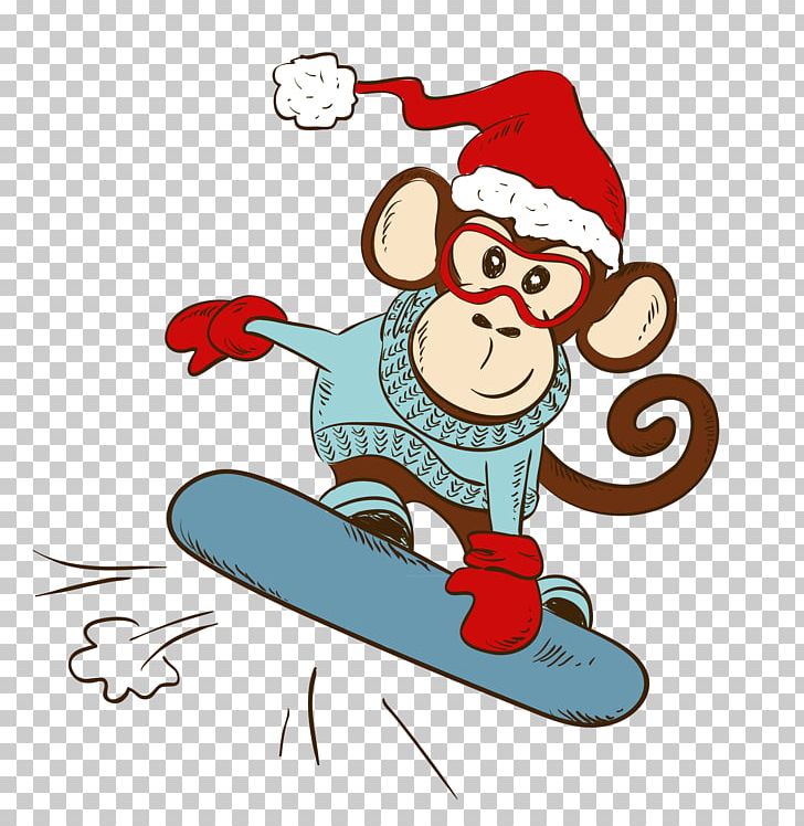 Skiing Cartoon Snowboarding PNG, Clipart, Alpine Skiing, Animals, Art, Black Monkey, Cartoon Monkey Free PNG Download