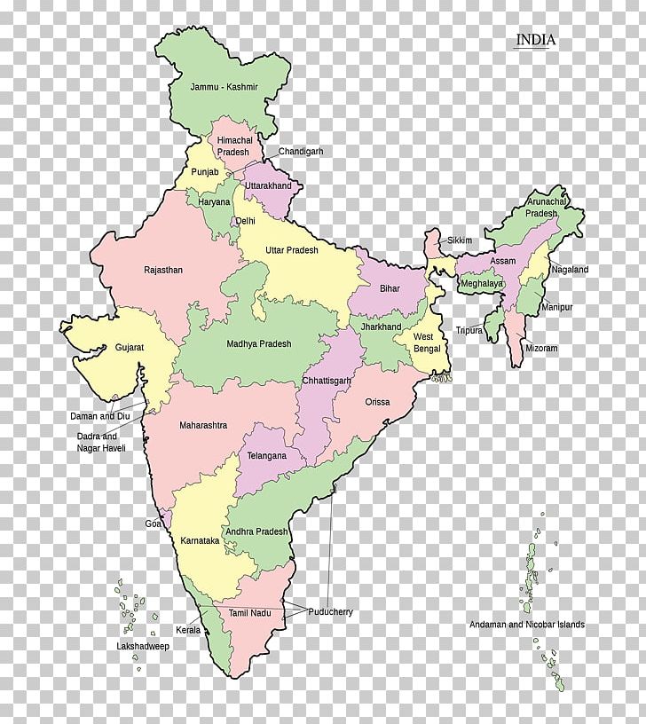 States Of India World Map Union Territory PNG, Clipart, Area, Blank Map ...