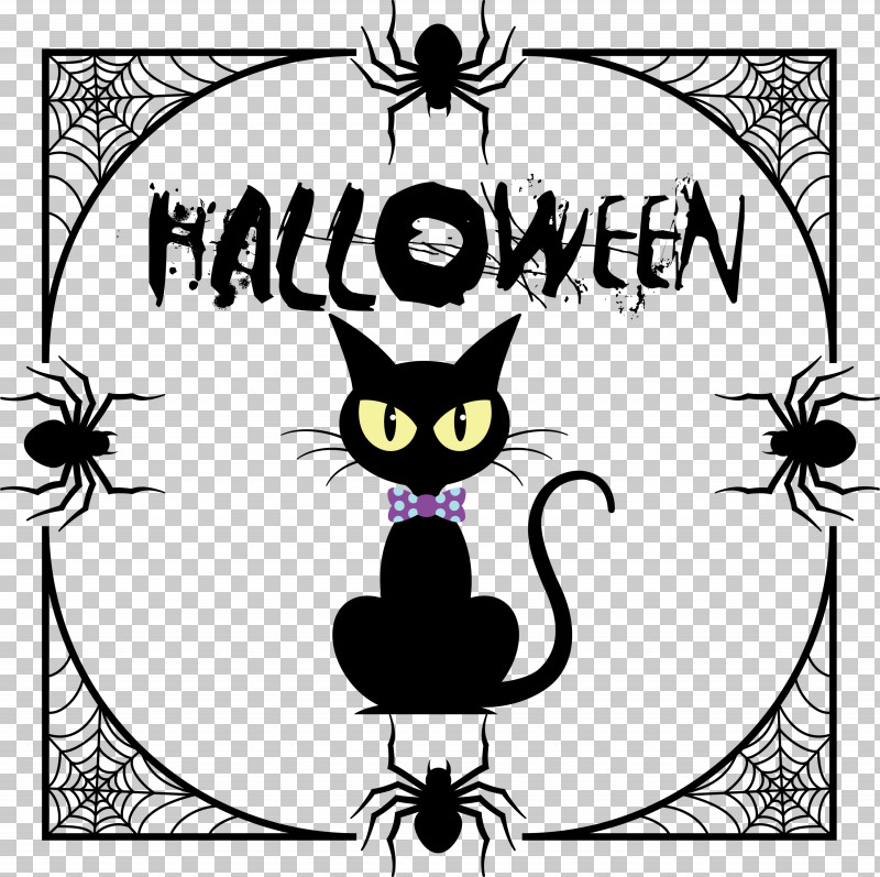 Halloween PNG, Clipart, Cartoon, Cat, Coloring Book, Flower, Halloween Free PNG Download