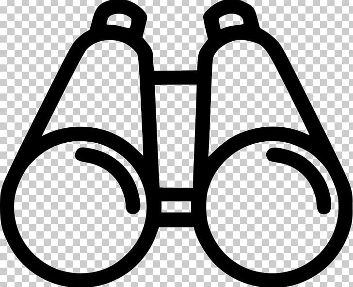 Binoculars Computer Icons PNG, Clipart, Area, Binoculars, Black And White, Cdr, Circle Free PNG Download