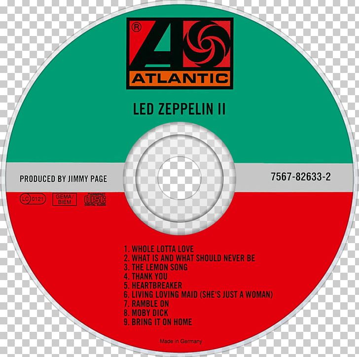 Led Zeppelin II LP Record Atlantic Records Powerage PNG, Clipart, Album, Atlantic Records, Brand, Briefcase Full Of Blues, Circle Free PNG Download