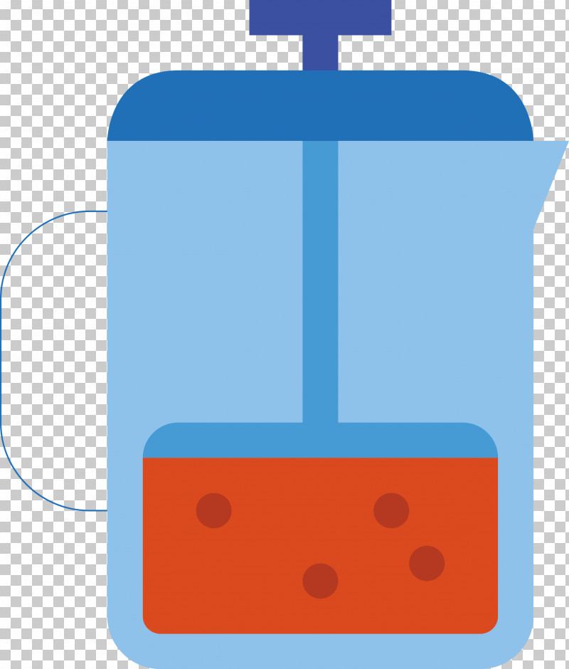 French Press PNG, Clipart, Electric Blue, French Press, Line Free PNG Download