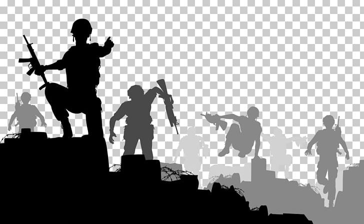 Silhouette Soldier War PNG, Clipart, Animals, Black And White, Combat, Communication, Computer Wallpaper Free PNG Download