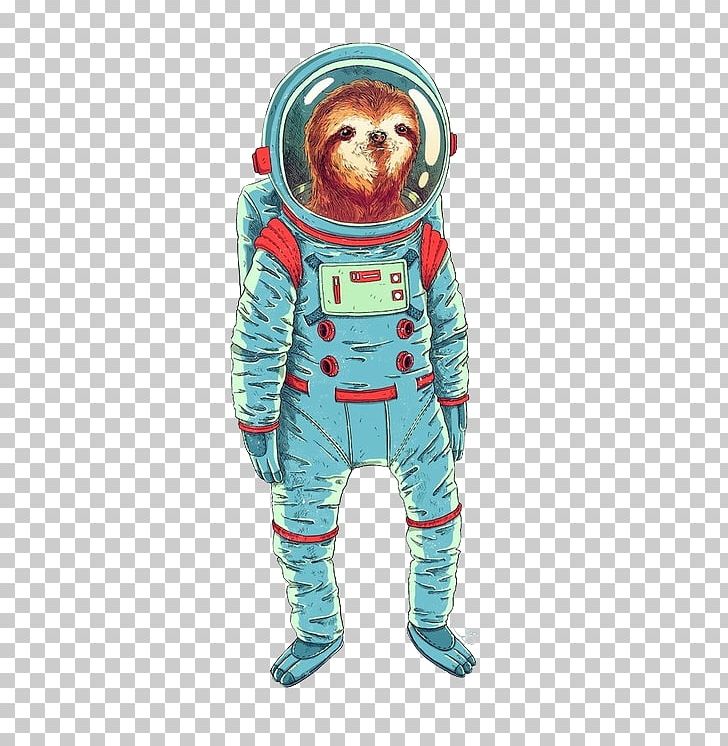 Sloth Astronaut International Space Station Outer Space PNG, Clipart, Animal, Astronaut, Costume, Fictional Character, Information Free PNG Download
