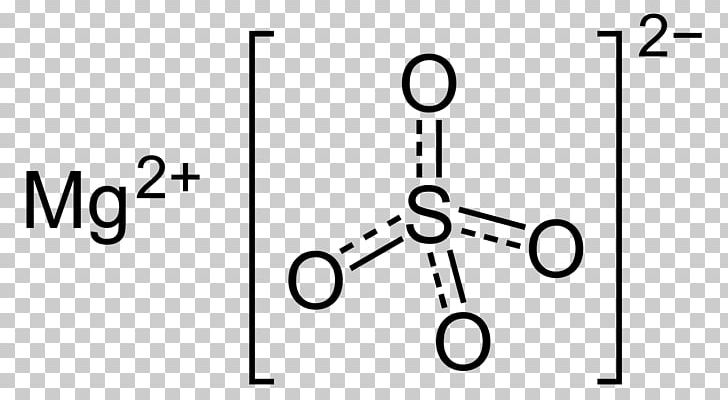 Magnesium Sulfate Lewis Structure PNG, Clipart, Angle, Anhydrous, Area, Barium Sulfate, Black Free PNG Download