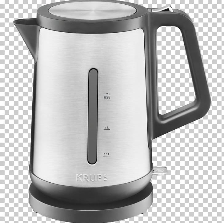 Electric Kettle Krups Stainless Steel Coffeemaker PNG, Clipart, Brushed Metal, Carafe, Coffeemaker, Cordless, Electricity Free PNG Download