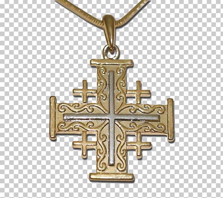 Jerusalem Cross Crucifix Symbol PNG, Clipart, Alpha And Omega, Brass, Charms Pendants, Colored Gold, Cross Free PNG Download