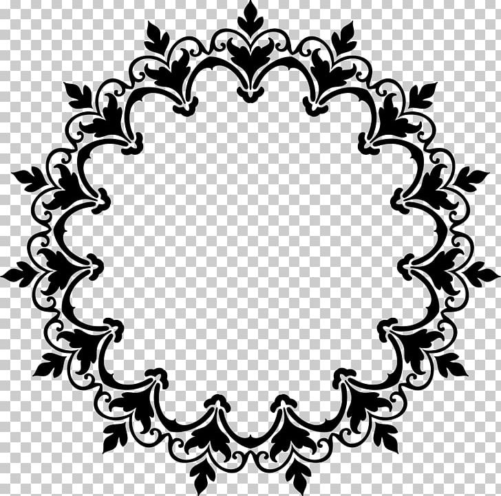 Damask Frames Desktop PNG, Clipart, Art, Black, Black And White, Circle, Computer Icons Free PNG Download