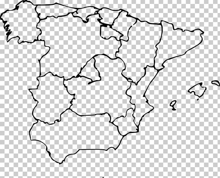 Spain Blank Map Geography PNG, Clipart, Art, Autonomous Communities Of Spain, Black And White, Blank Map, Clip Free PNG Download