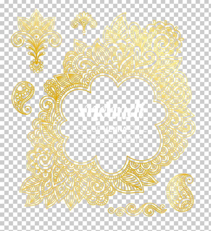 Text Frame Floral Design Yellow Pattern PNG, Clipart, Abstract Background, Abstract Lines, Border, Border Texture, Creative Background Free PNG Download