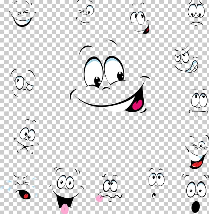 Smiley Facial Expression Face PNG, Clipart, Angle, Area, Black And White, Cartoon, Character Free PNG Download