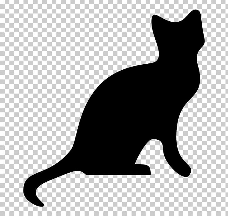 Black Cat Silhouette PNG, Clipart, Animals, Animation, Black, Black And White, Black Cat Free PNG Download